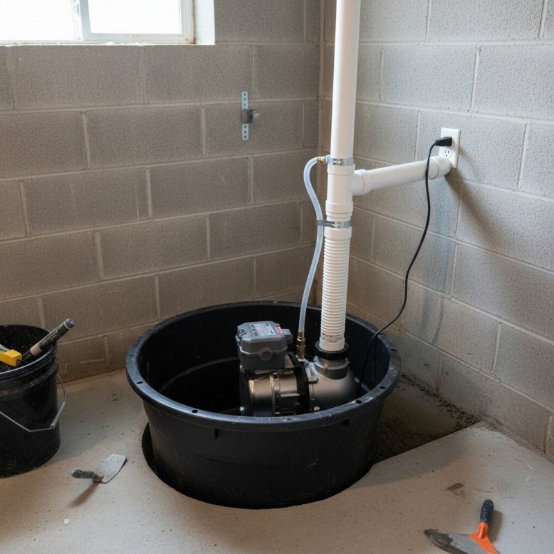 Basement Drainage Installation in Warwick, RI