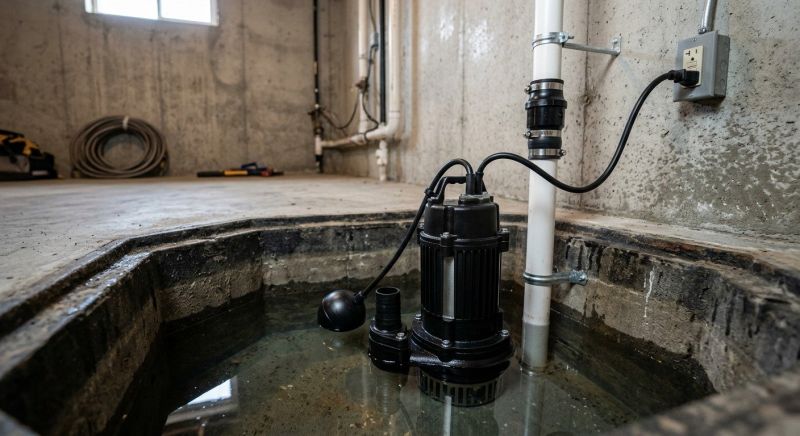 Basement Drainage Installation in West Des Moines, IA