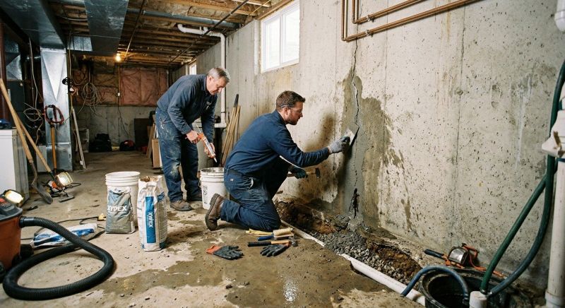 Basement Seepage Repair in Tuscaloosa, AL
